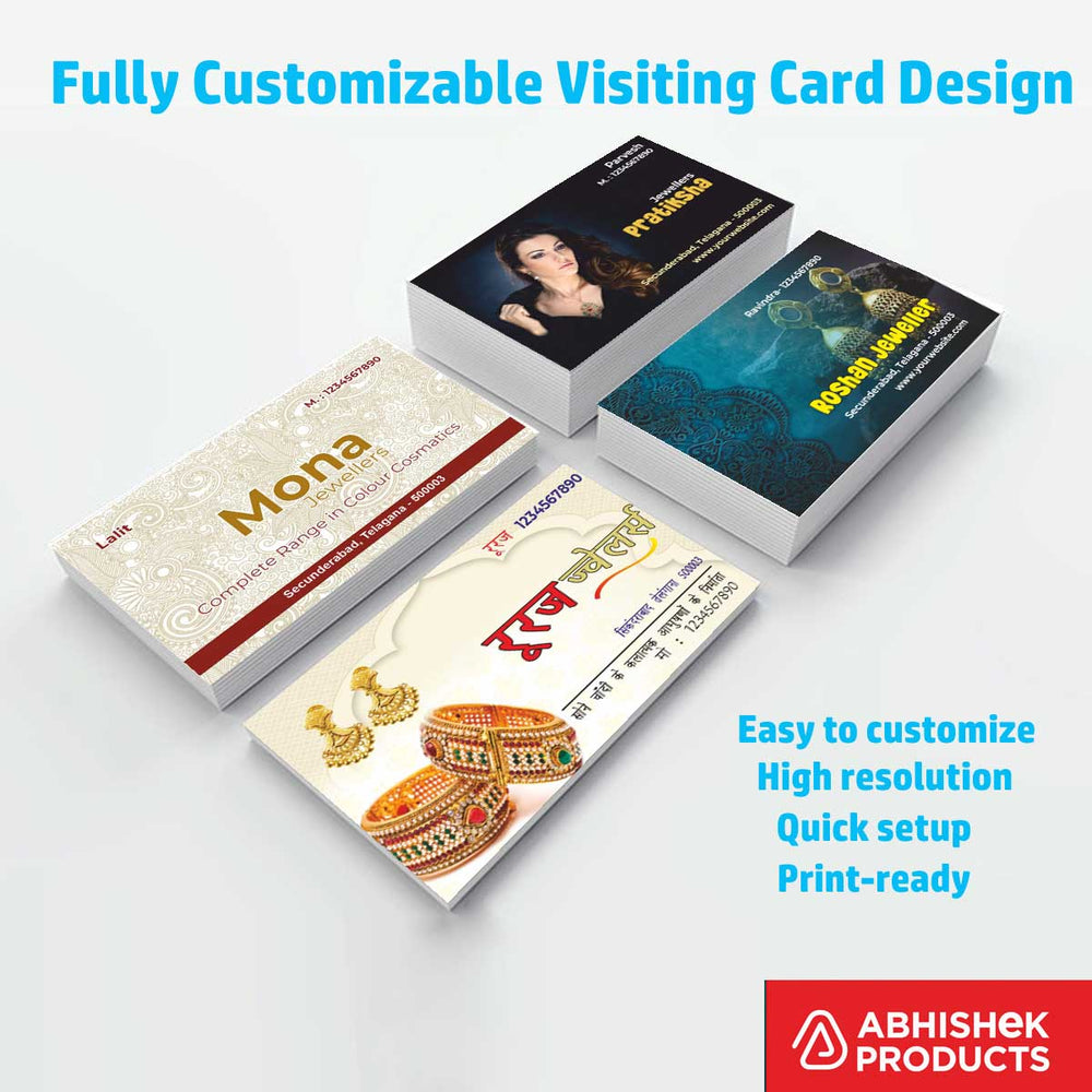Visiting Card Design Files For Photo & Video, Plantaion & Nusery, Mobiles, Water Purifier, Mineral Water, Diamond, Jewellery, Gem Stone, Jeweller (7)