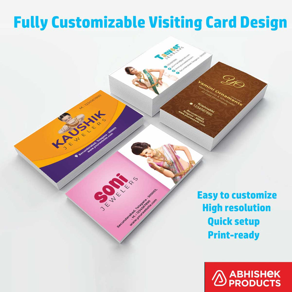 Visiting Card Design Files For Photo & Video, Plantaion & Nusery, Mobiles, Water Purifier, Mineral Water, Diamond, Jewellery, Gem Stone, Jeweller (9)