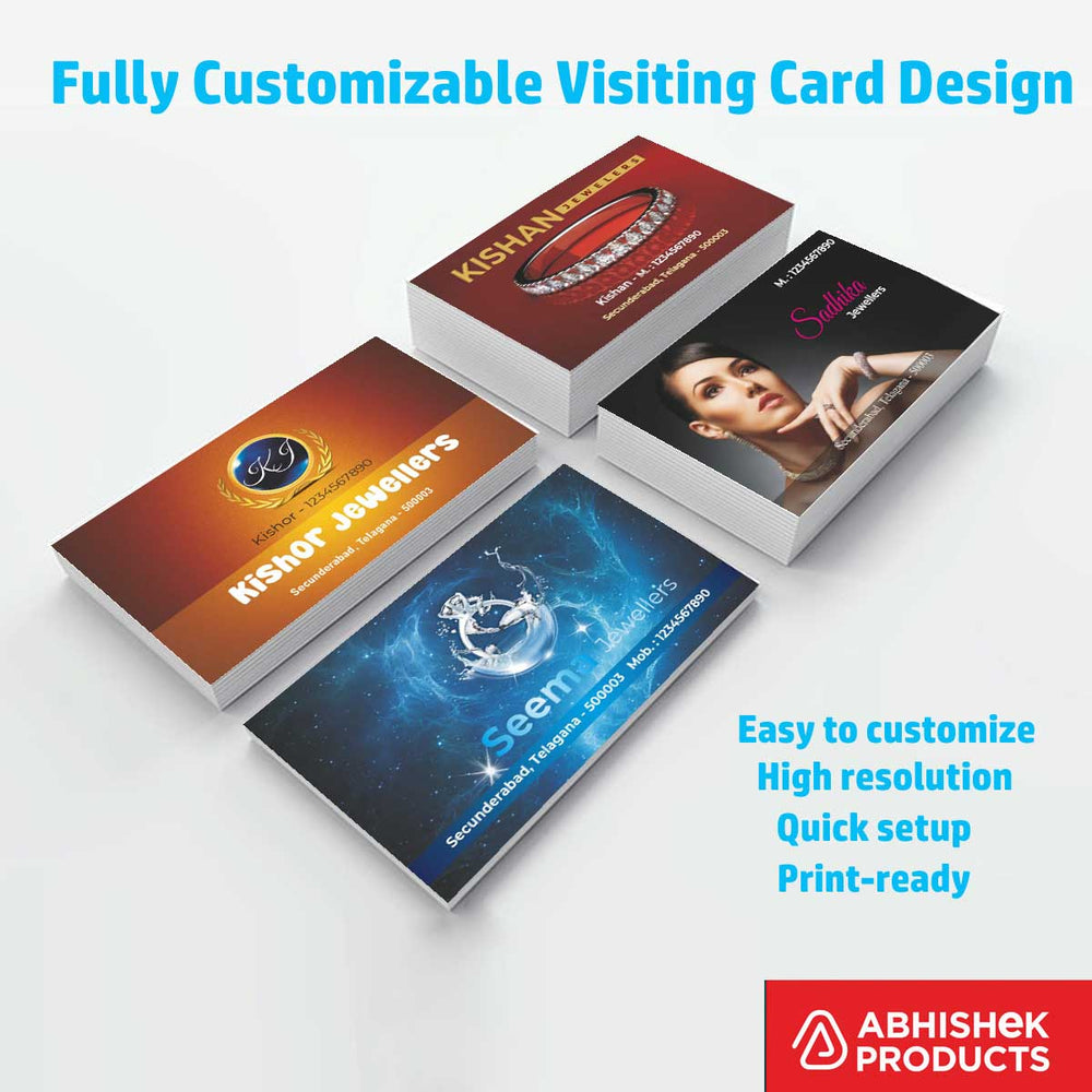 Visiting Card Design Files For Photo & Video, Plantaion & Nusery, Mobiles, Water Purifier, Mineral Water, Diamond, Jewellery, Gem Stone, Jewellery (1)
