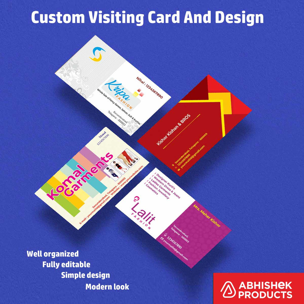 Visiting Card Design Files For Travel Planner, Hotel, Safari, Restaurant, Sweets, Wood, Furnitures, Plywood, doors, Apparels, Garments, Boutique (13)