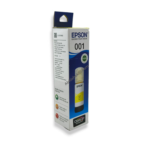 Yellow Epson Original 001 Ink Bottles for EcoTank Printers L4150,L4160,L6160,L6170,L6190 (1)