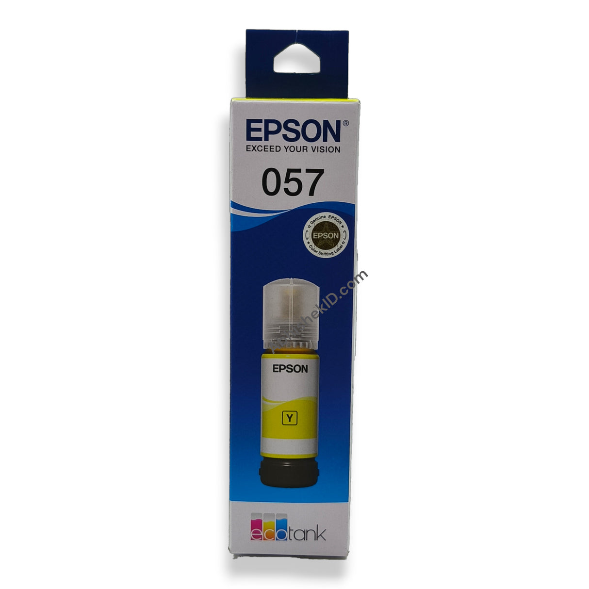 Yellow Epson Original 057 Ink Bottles for EcoTank Printers L8050, L18050, L8150 (2)