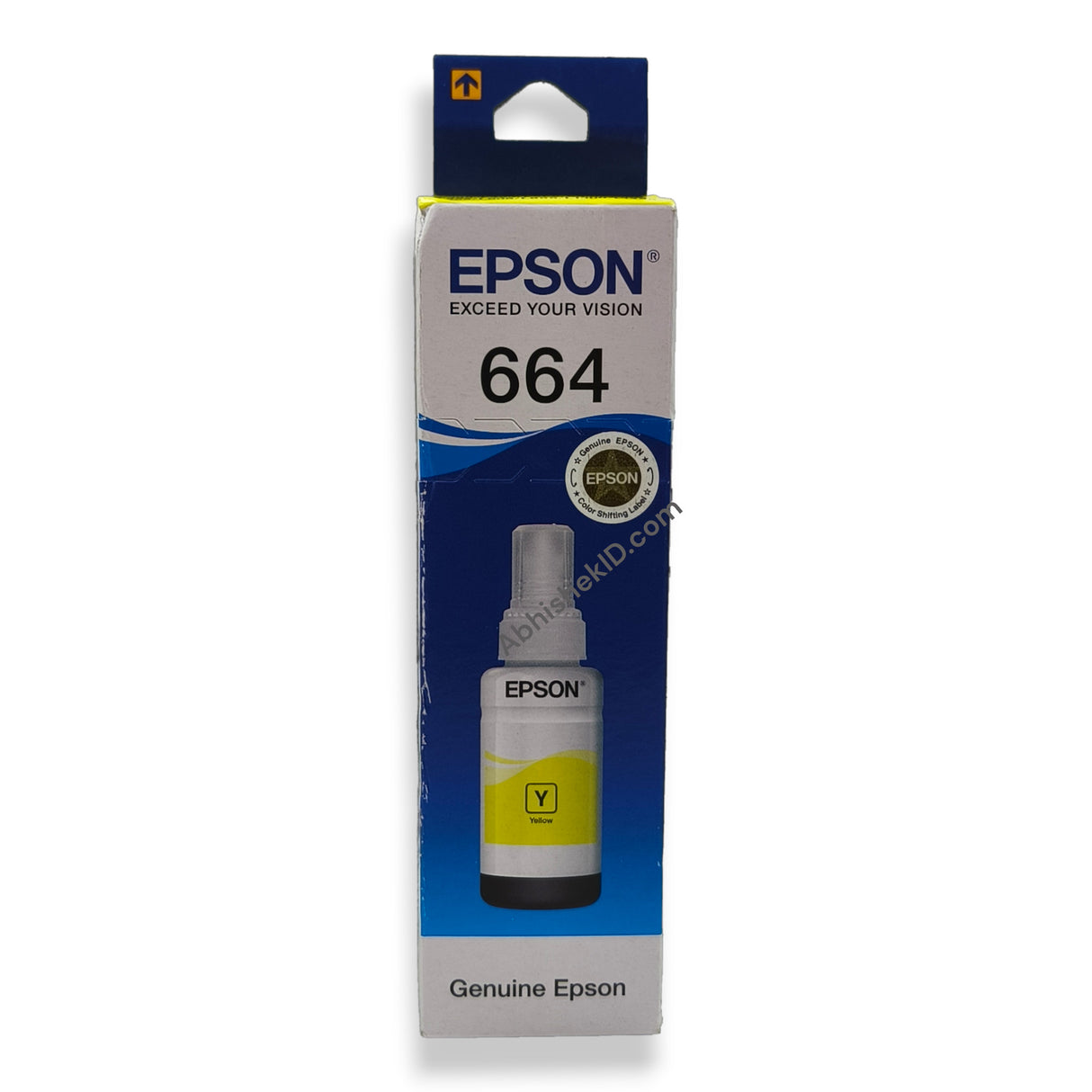 Yellow Epson Original 664 Ink Bottles for EcoTank Printers L130, L1300, L220, L550, L355, L110, L210, L300, L360, L350, L380, L100, L200, L565, L555 (1)