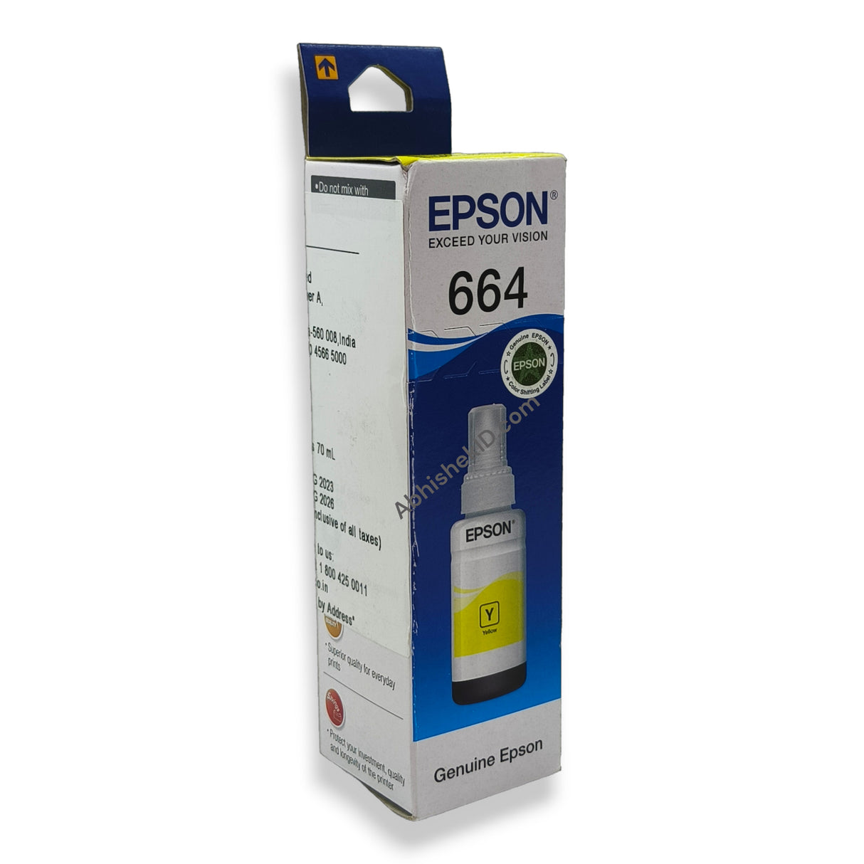 Yellow Epson Original 664 Ink Bottles for EcoTank Printers L130, L1300, L220, L550, L355, L110, L210, L300, L360, L350, L380, L100, L200, L565, L555 (2)