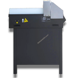Abhishek Products 450VS automatic electric paper cutter with optical cutting line, A3 size, black metal