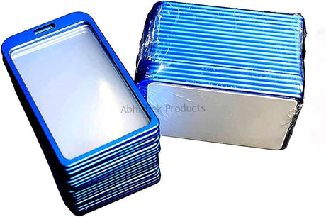 blue metal id card holder badge aluminium (6)