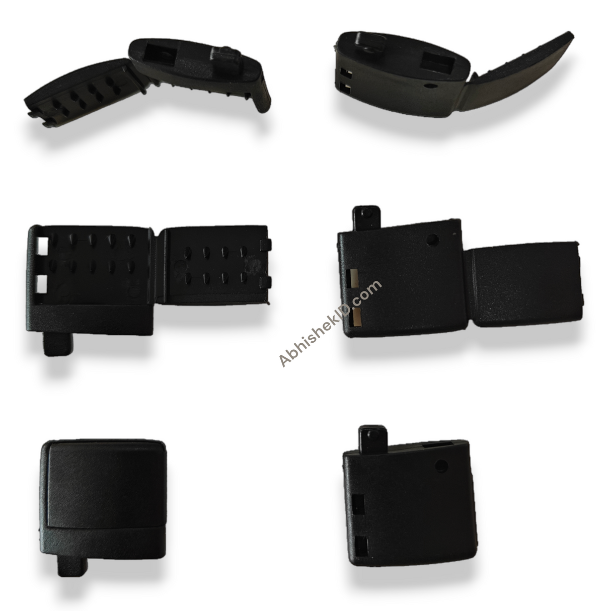 central joint for id card lanyard tag for use in corporate company, plastic black attachment bit for joining tag near neck, neck joint (1)