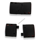 central joint for id card lanyard tag for use in corporate company, plastic black attachment bit for joining tag near neck, neck joint (14)
