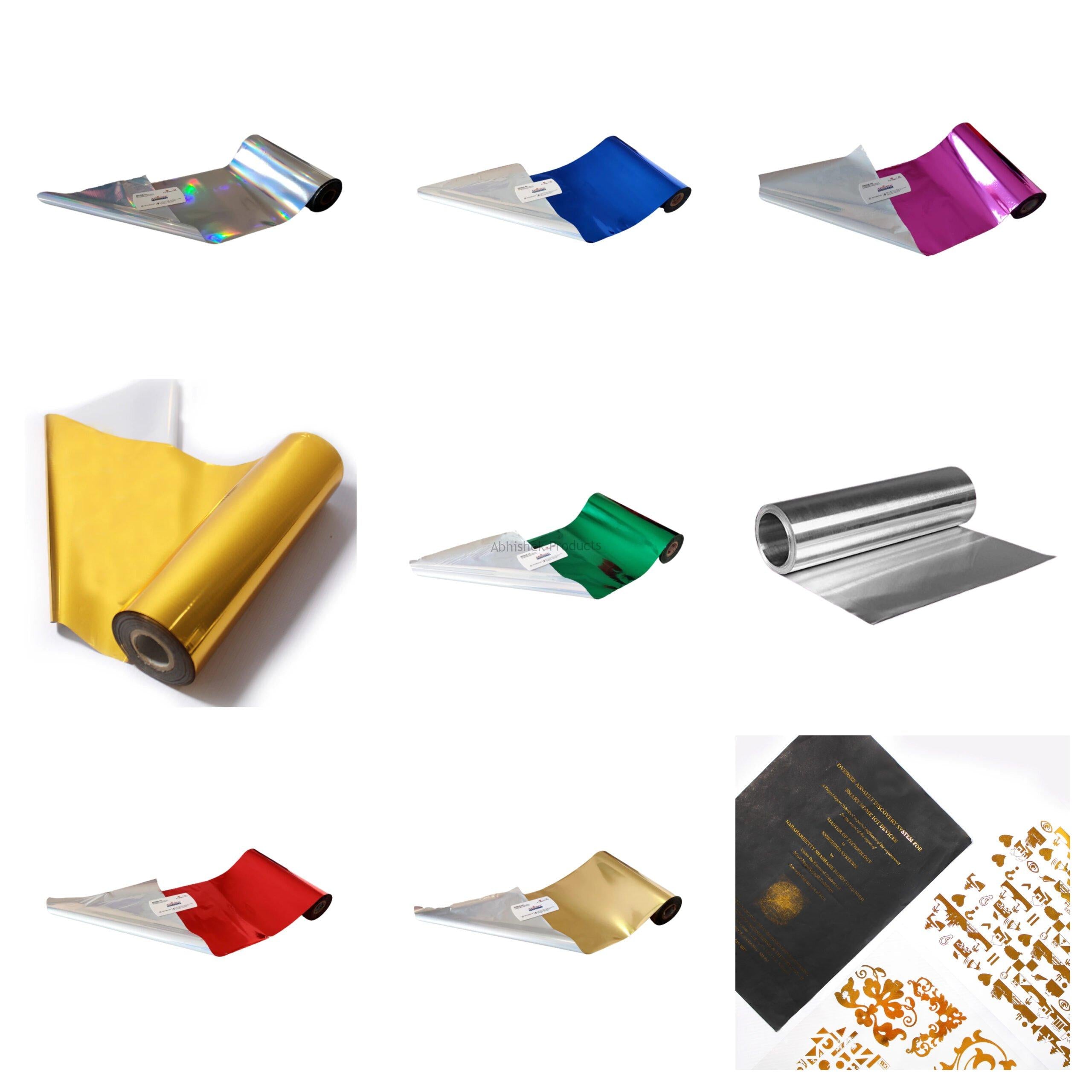 暴露foil Foil Roll Super Pack 8 Colours – Abhishek Products
