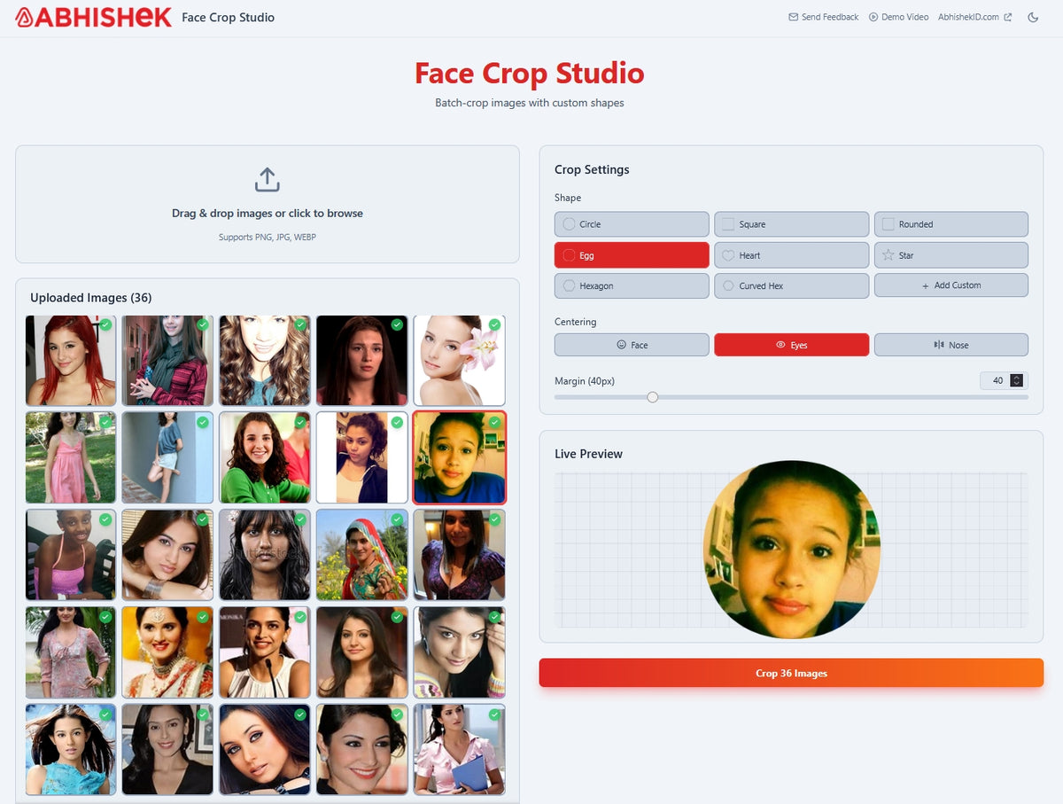 Face Crop Studio - Unlimited Use Batch Photo Cropper for 1 Year ...