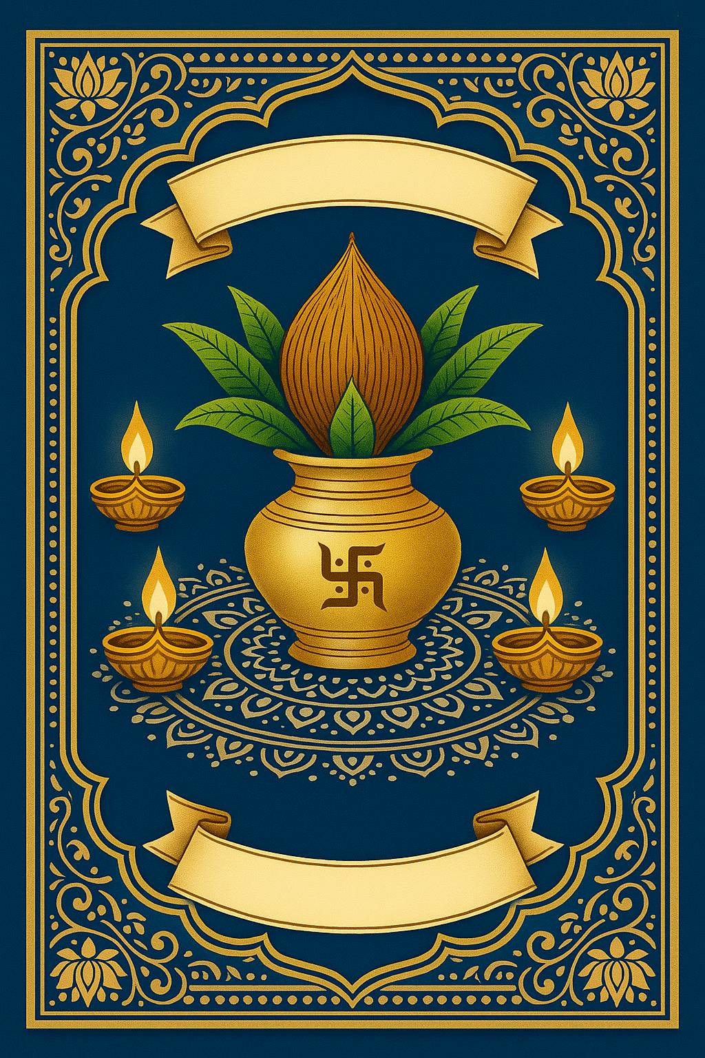 Ganesh Mandal ID Card Design Templates SVG (85x130mm) – Editable for CorelDRAW, Photoshop, Illustrator