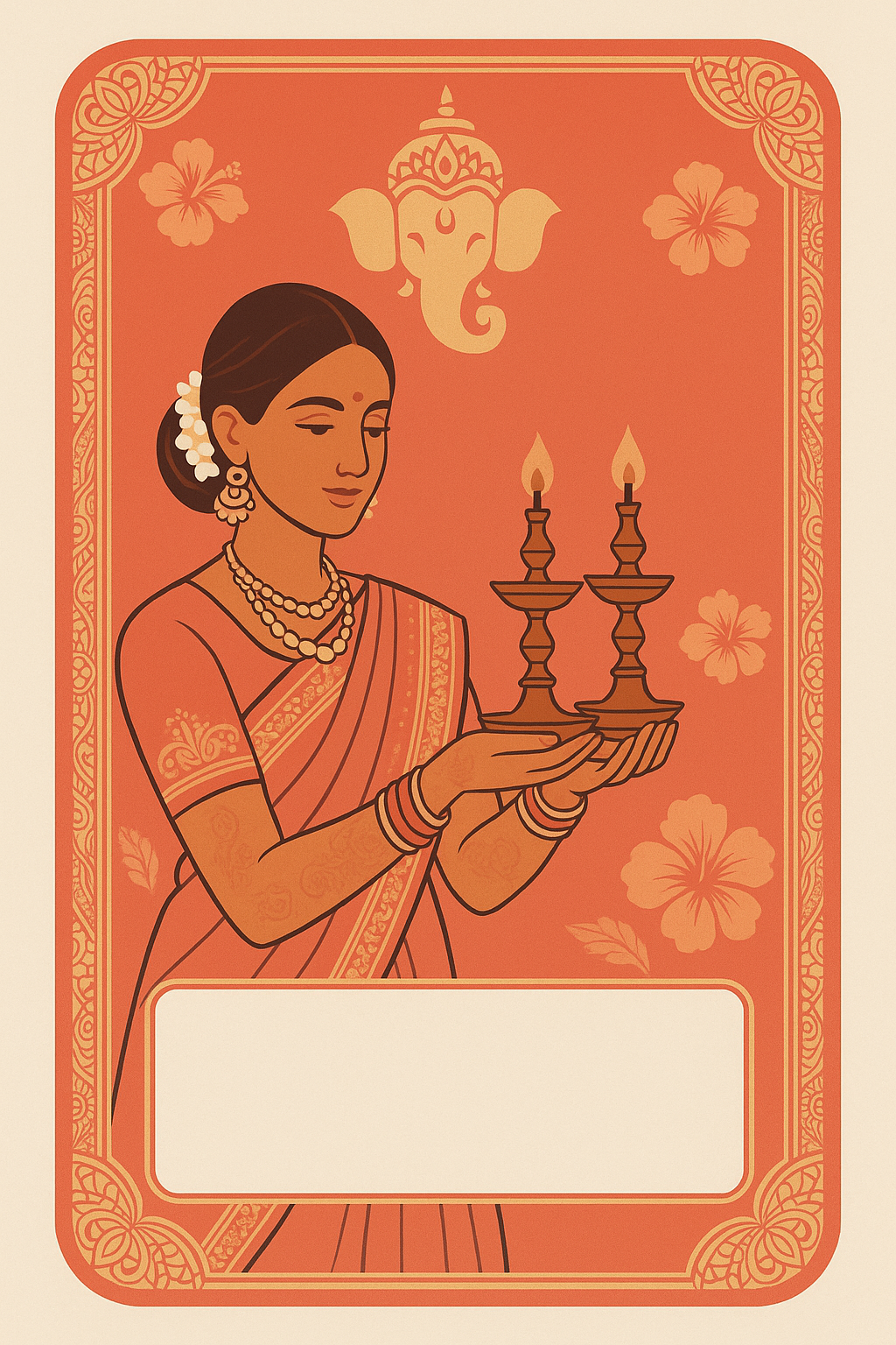 Ganesh Mandal ID Card Design Templates SVG (85x130mm) – Editable for CorelDRAW, Photoshop, Illustrator