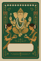 Ganesh Mandal ID Card Design Templates SVG (85x130mm) – Editable for CorelDRAW, Photoshop, Illustrator