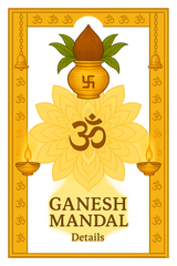 Ganesh Mandal ID Card Design Templates SVG (85x130mm) – Editable for CorelDRAW, Photoshop, Illustrator
