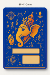 Ganesh Mandal ID Card Design Templates SVG (85x130mm) – Editable for CorelDRAW, Photoshop, Illustrator