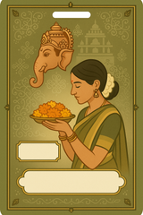Ganesh Mandal ID Card Design Templates SVG (85x130mm) – Editable for CorelDRAW, Photoshop, Illustrator