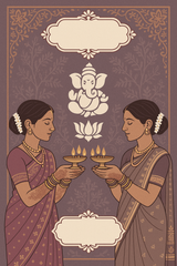 Ganesh Mandal ID Card Design Templates SVG (85x130mm) – Editable for CorelDRAW, Photoshop, Illustrator