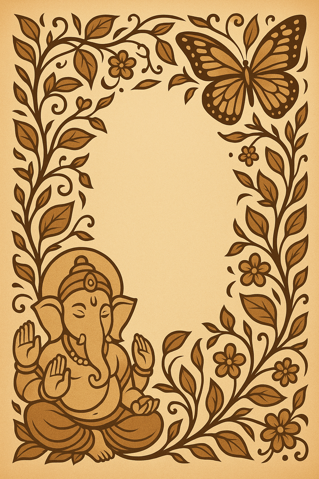 Ganesh Mandal ID Card Design Templates SVG (85x130mm) – Editable for CorelDRAW, Photoshop, Illustrator
