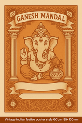 Ganesh Mandal ID Card Design Templates SVG (85x130mm) – Editable for CorelDRAW, Photoshop, Illustrator