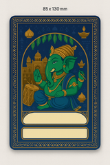 Ganesh Mandal ID Card Design Templates SVG (85x130mm) – Editable for CorelDRAW, Photoshop, Illustrator