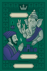 Ganesh Mandal ID Card Design Templates SVG (85x130mm) – Editable for CorelDRAW, Photoshop, Illustrator