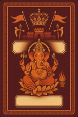Ganesh Mandal ID Card Design Templates SVG (85x130mm) – Editable for CorelDRAW, Photoshop, Illustrator
