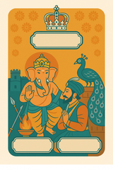 Ganesh Mandal ID Card Design Templates SVG (85x130mm) – Editable for CorelDRAW, Photoshop, Illustrator
