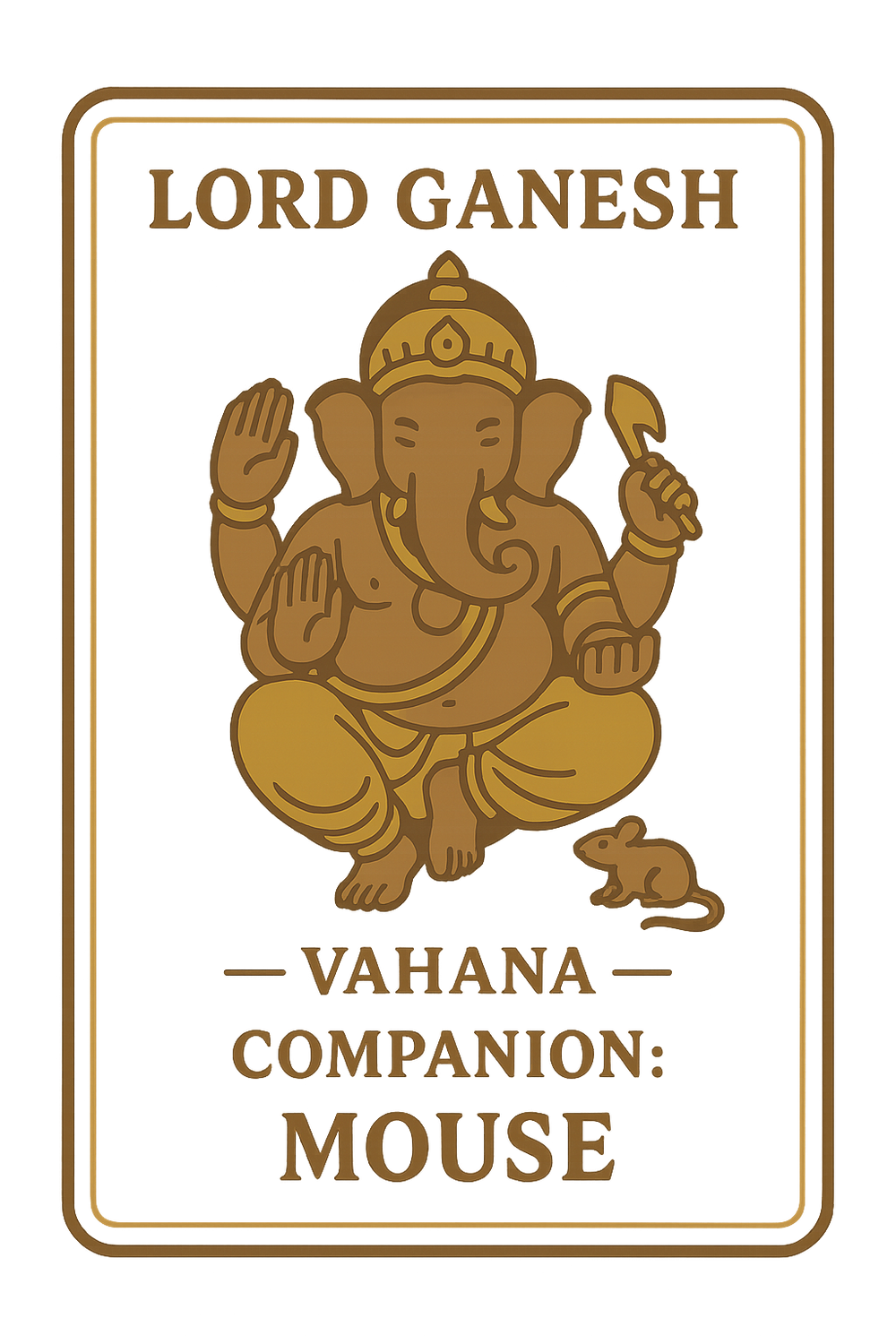 Ganesh Mandal ID Card Design Templates SVG (85x130mm) – Editable for CorelDRAW, Photoshop, Illustrator