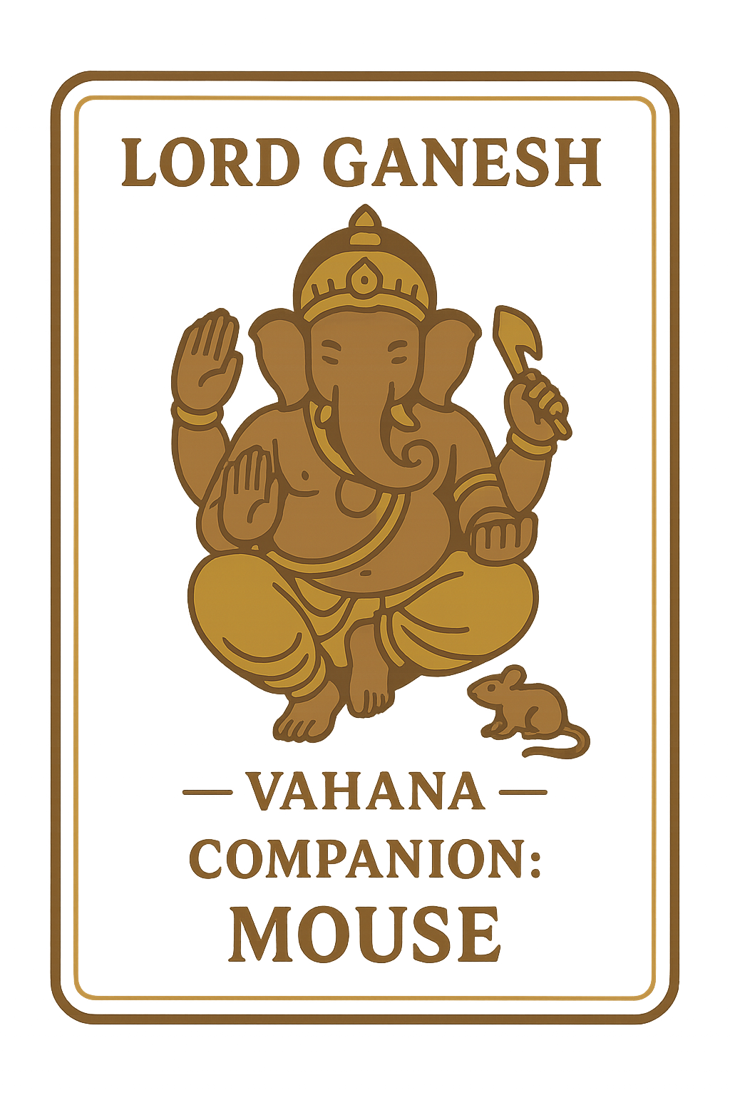 Ganesh Mandal ID Card Design Templates SVG (85x130mm) – Editable for CorelDRAW, Photoshop, Illustrator