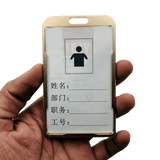 gold METAL ID CARD HOLDER Aluminium ID CARD BADGE TAG HOLDER 6 removebg