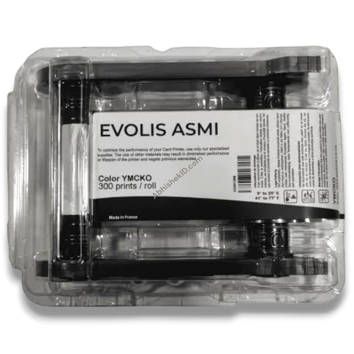 Evolis Asmi YMCKO Full Panel Ribbon – 300 Impressions | Colour Thermal ID Card Ribbon