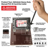 54x86mm အကြီးစား PVC Id Card Cutter 350 Mic Capacity Pvc Id Cards