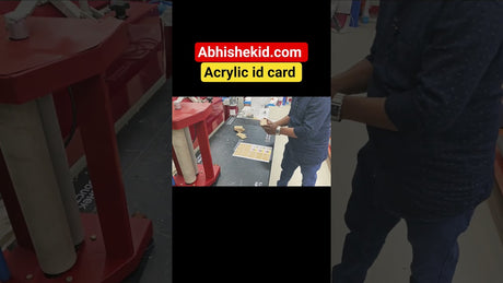 Horizontal Acrylic Sandwich ID Card Set 86x54mm 2mm Thick - Landscape ID Card with Clear Gumming - AbhishekID