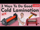 Cold lamination how-to demo for mirror lamination film