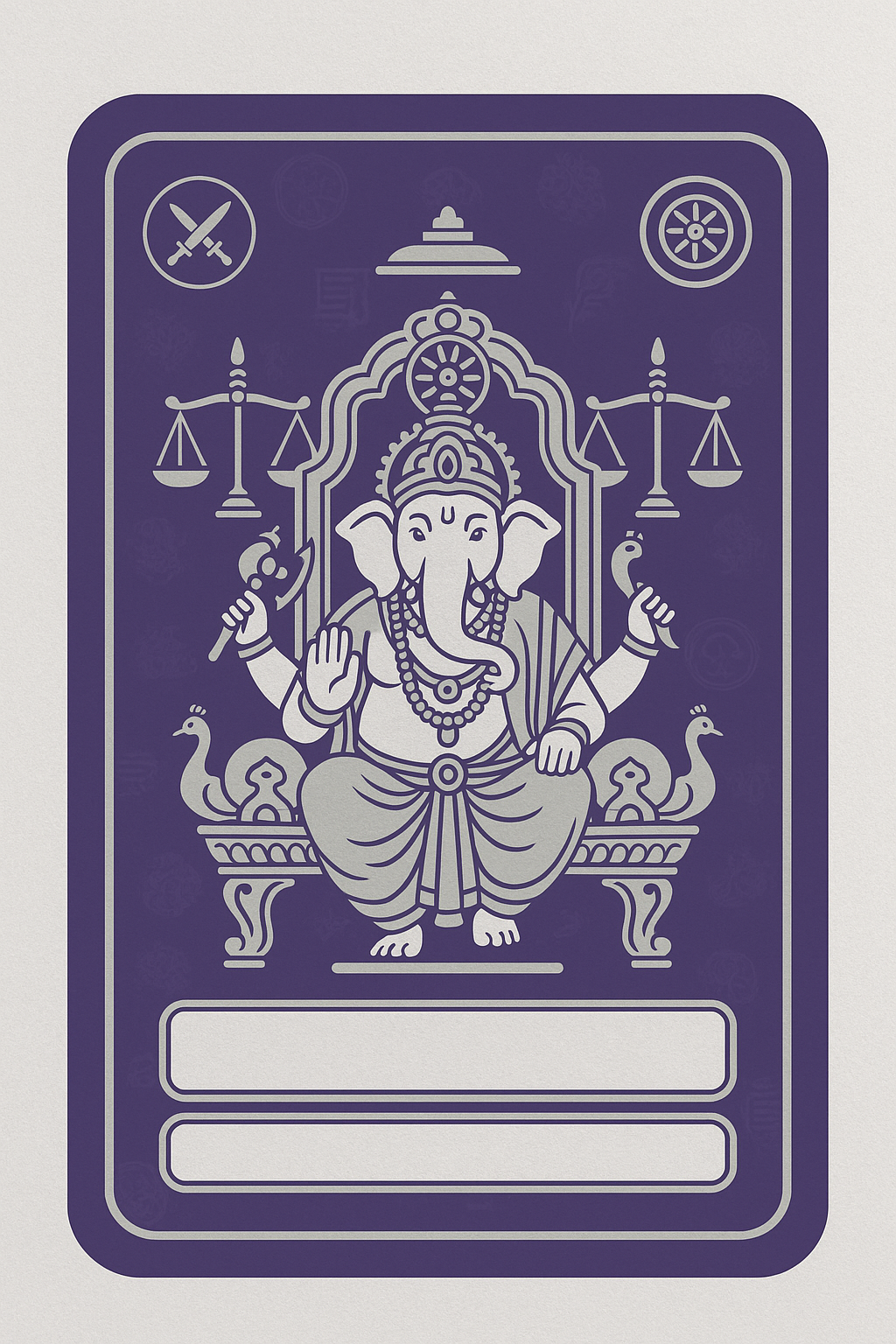 Ganesh Mandal ID Card Design Templates SVG (85x130mm) – Editable for CorelDRAW, Photoshop, Illustrator