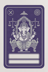 Ganesh Mandal ID Card Design Templates SVG (85x130mm) – Editable for CorelDRAW, Photoshop, Illustrator