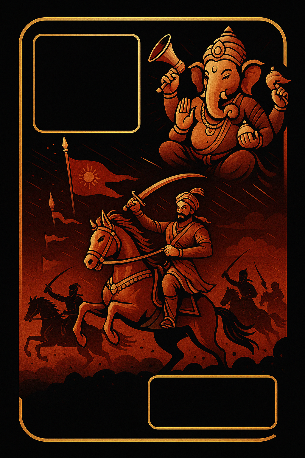 Ganesh Mandal ID Card Design Templates SVG (85x130mm) – Editable for CorelDRAW, Photoshop, Illustrator