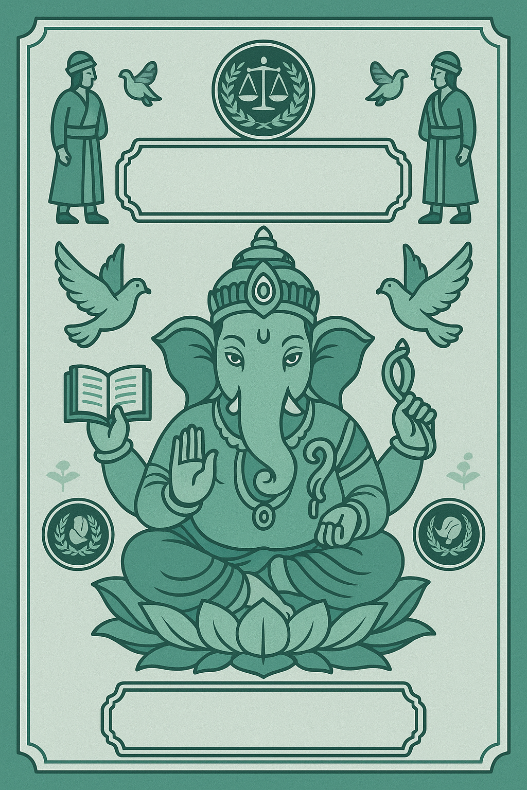 Ganesh Mandal ID Card Design Templates SVG (85x130mm) – Editable for CorelDRAW, Photoshop, Illustrator
