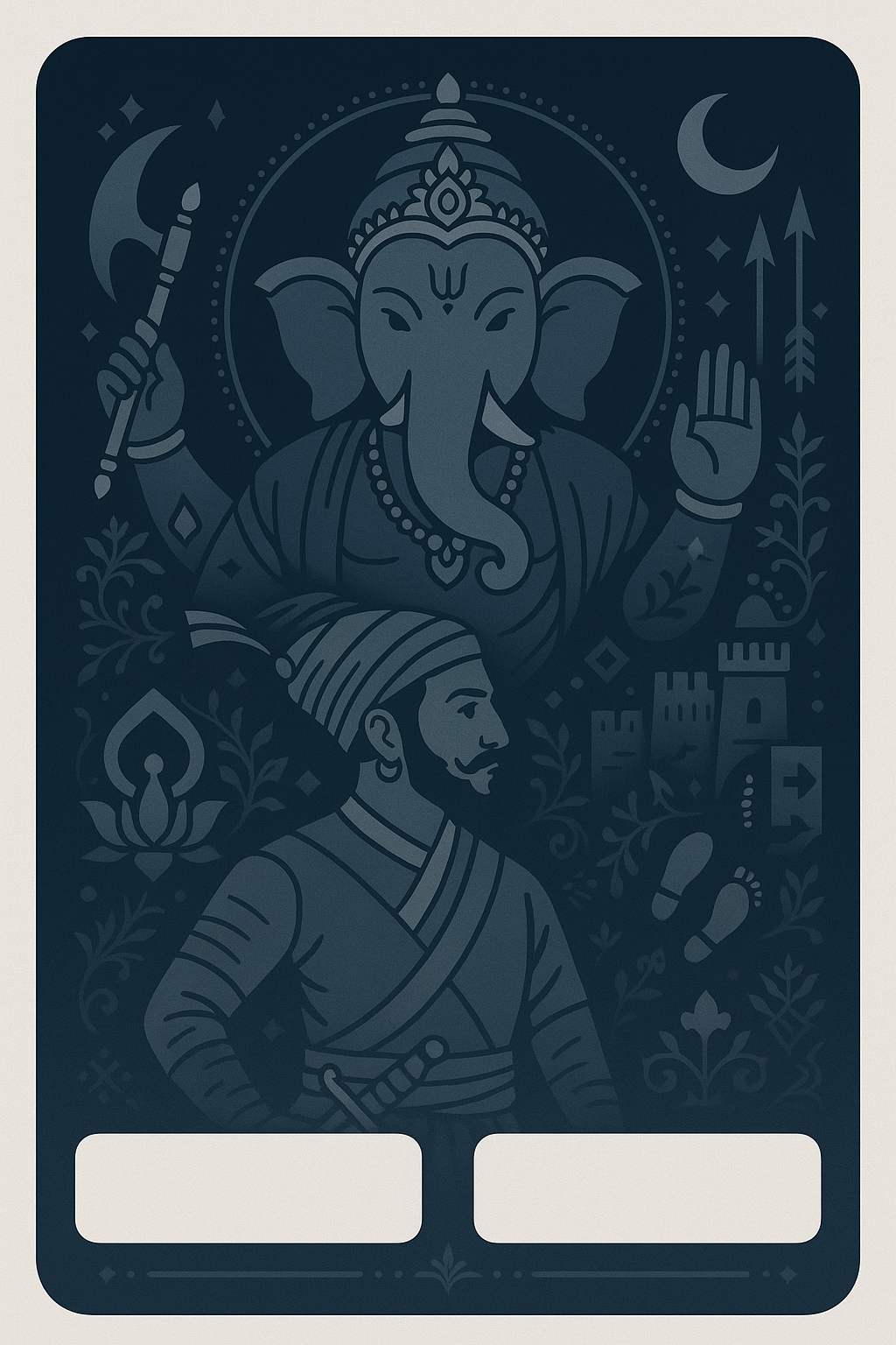 Ganesh Mandal ID Card Design Templates SVG (85x130mm) – Editable for CorelDRAW, Photoshop, Illustrator