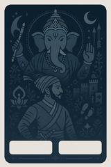 Ganesh Mandal ID Card Design Templates SVG (85x130mm) – Editable for CorelDRAW, Photoshop, Illustrator