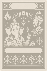 Ganesh Mandal ID Card Design Templates SVG (85x130mm) – Editable for CorelDRAW, Photoshop, Illustrator