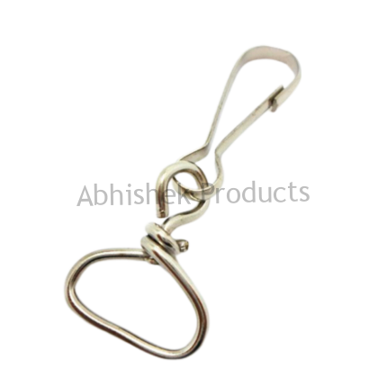044 20MM TWISTED HOOK 500 PCS ID CARD HOOK FOR LANYARDS TAGS