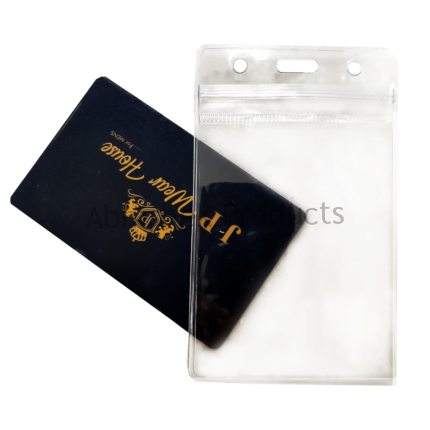 099 clear zip pouch card holder 1