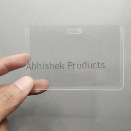 A1 CARD CASE PVC Transparent ID CARD POUCH HORIZONTAL 02