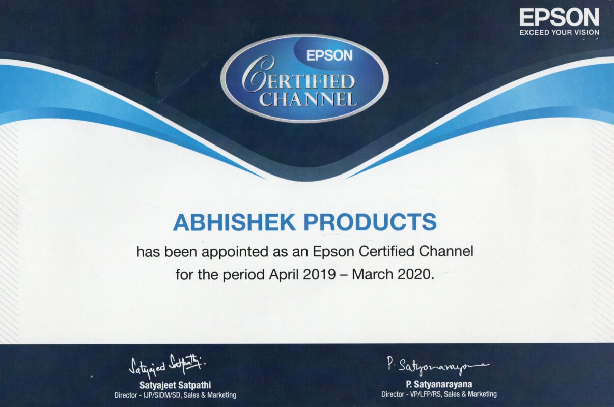 Celebrating 8 Years as an Authorized Epson Partner Abhishek Products in Hyderabad 4