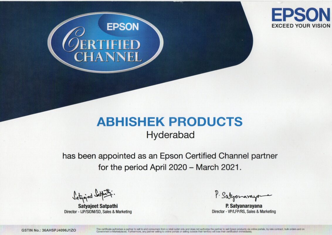 Celebrating 8 Years as an Authorized Epson Partner Abhishek Products in Hyderabad 5