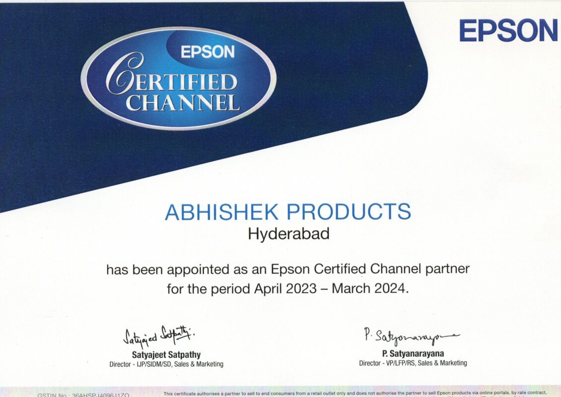 Celebrating 8 Years as an Authorized Epson Partner Abhishek Products in Hyderabad 6