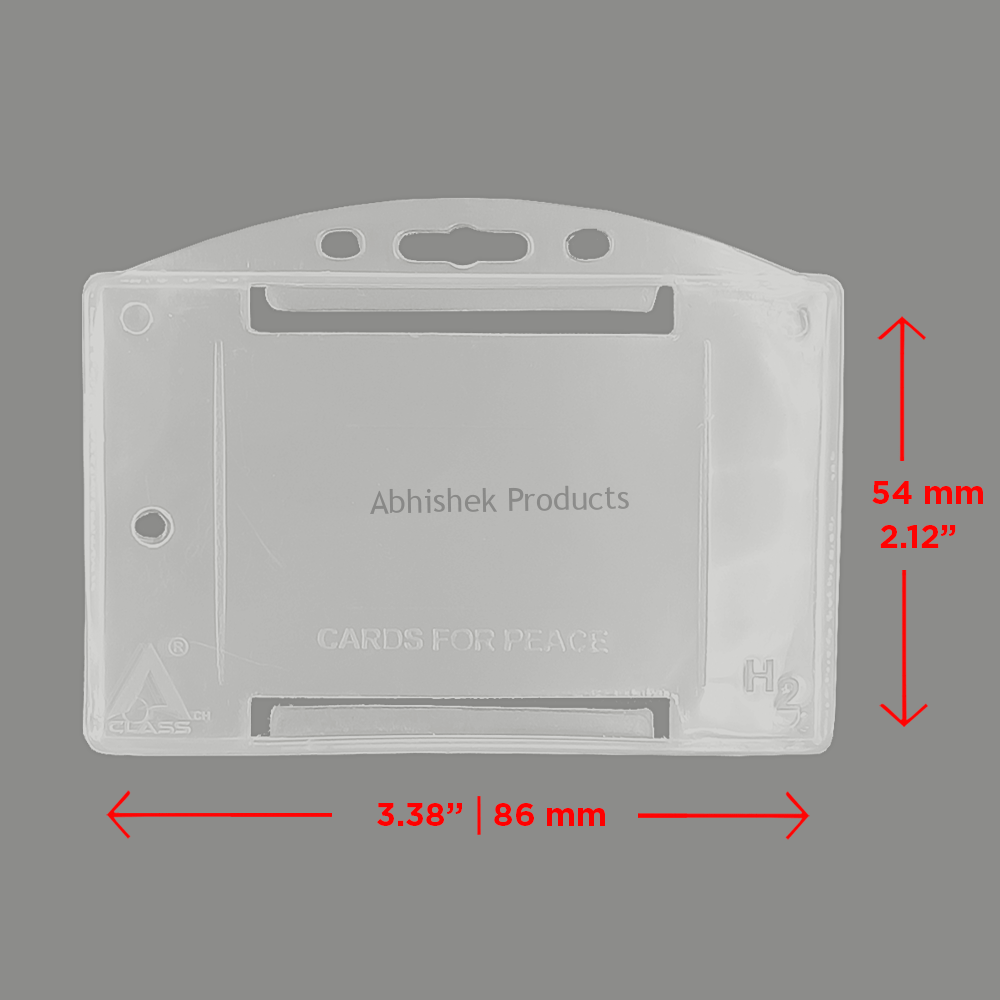 H60 – 54X86MM Horizontal PVC RFID ID CARD HOLDER