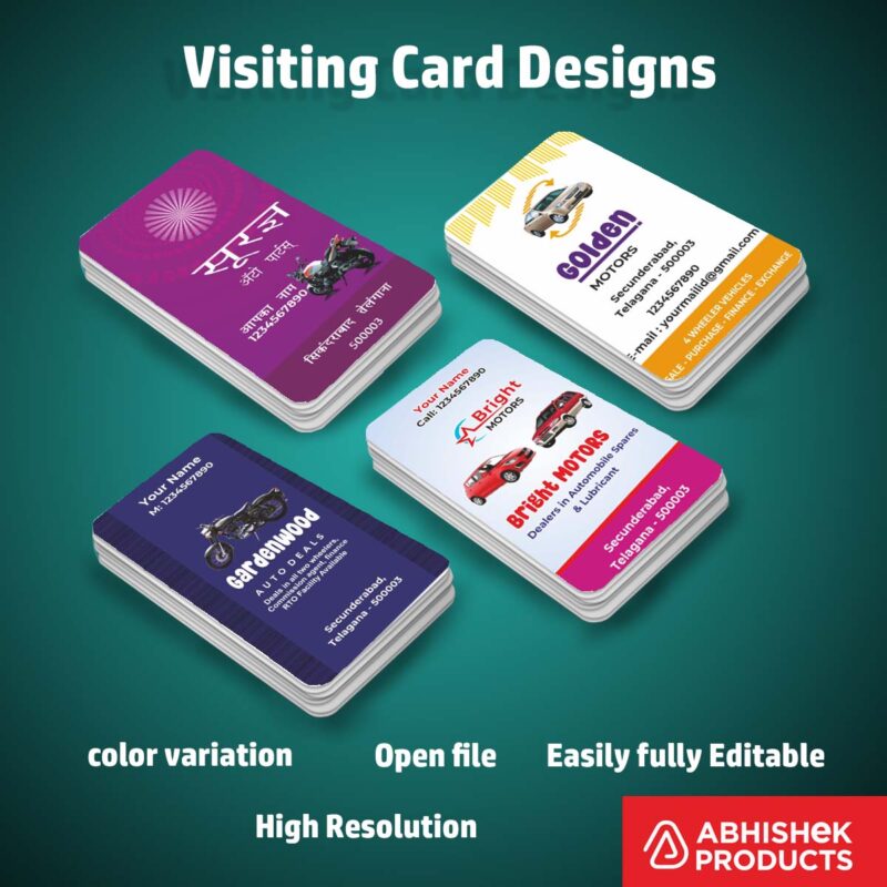 Visiting Card Design Files For Advocate, Beauty Parlour, Bank Finance, Automobiles, Astrology, Agro (15)