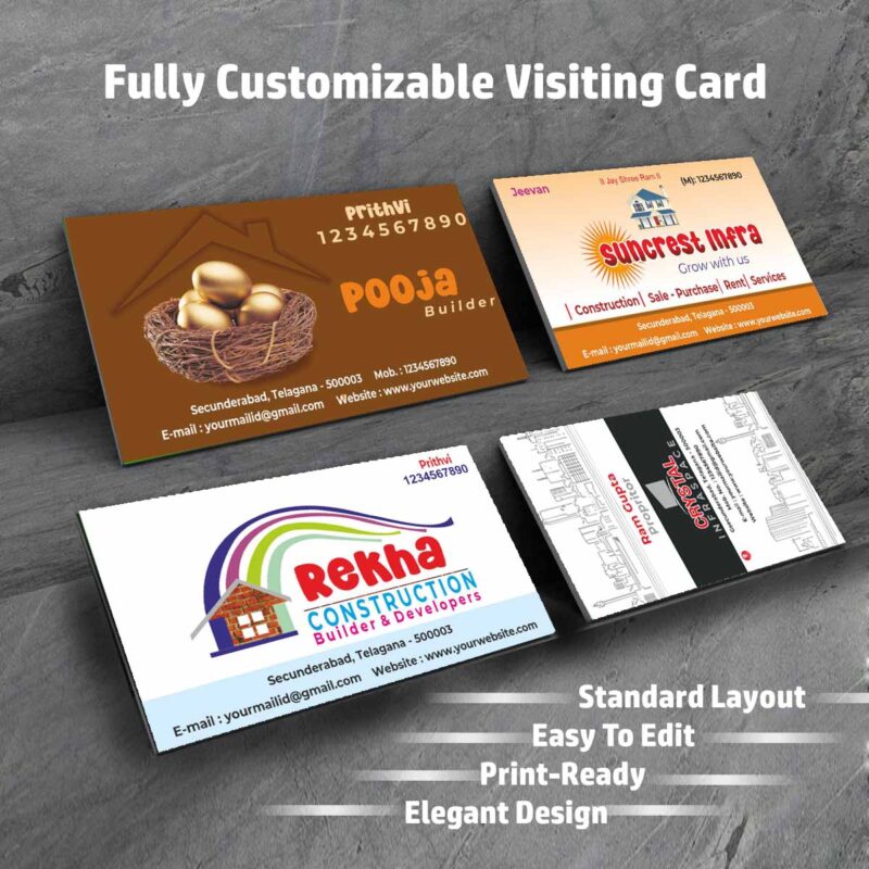 Visiting Card Design Files For Piano Class,Mind Training,Music Class,Singing Class,Computer Class,Constructions,Bricks,Real Estate,Cour (9)